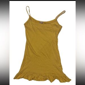 Hollister Y2K Rare VTG Bella Elena Ruffled Hem Cami Top Shelf Bra SZ.M